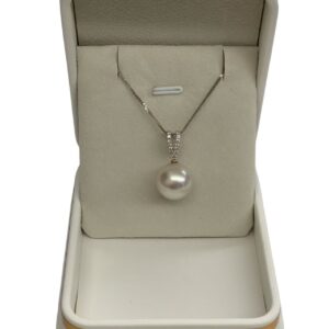 18k南洋珠鑽石吊墜*