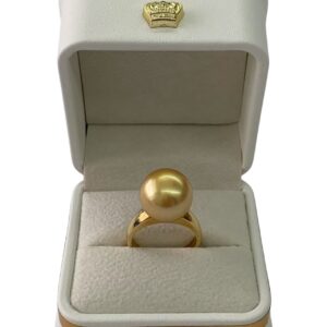 18k金珠戒指金色