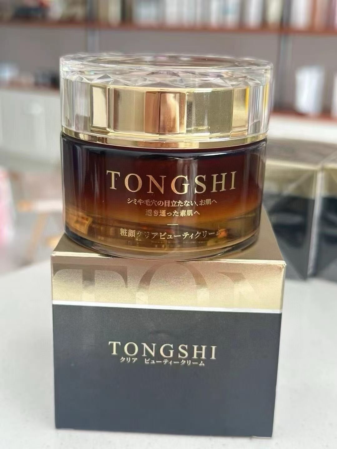 日本TONGSHI妝顏清透美肌素顏霜