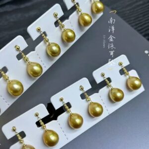 南洋金珠耳環